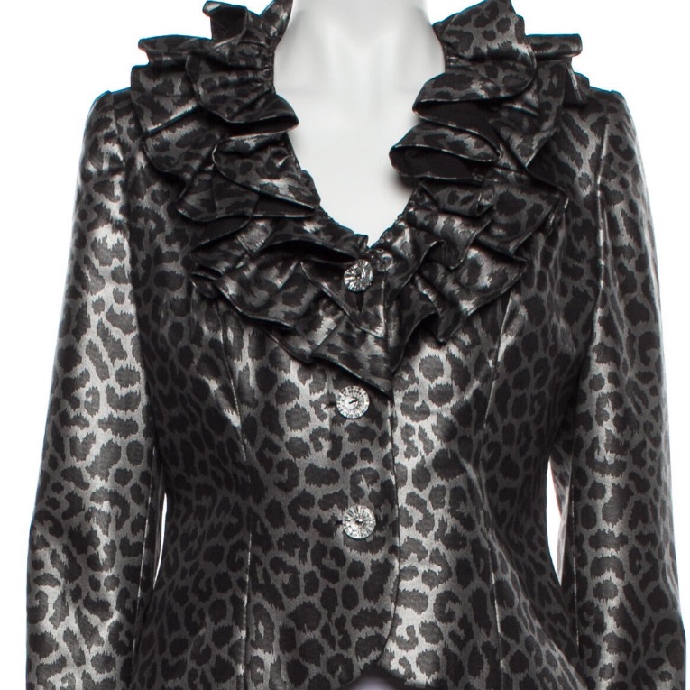 Moschino Fancy Animal Print Everything Jacket Size 10